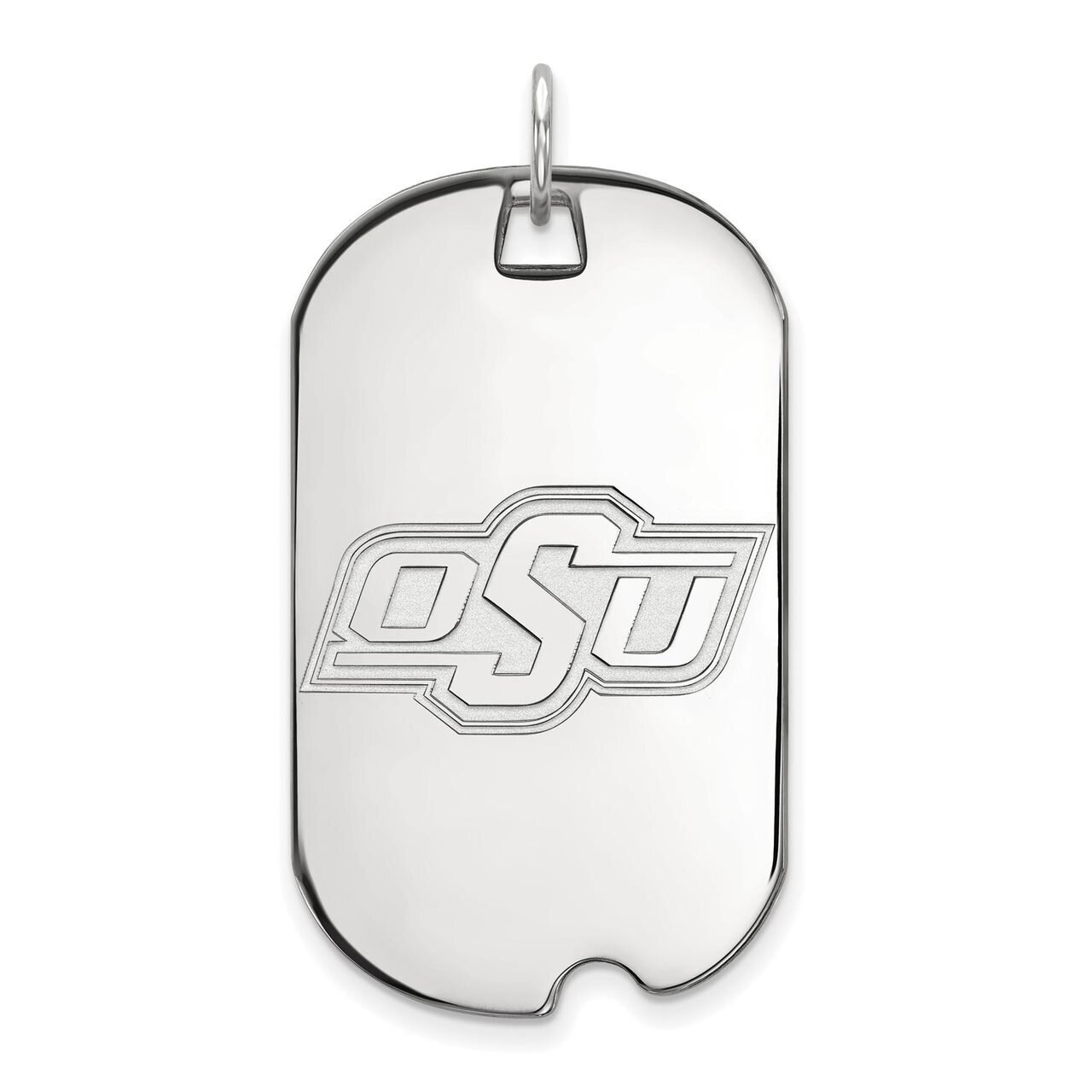 Oklahoma State University Large Dog Tag 14k White Gold 4W027OKS, MPN: 4W027OKS, 886774845166