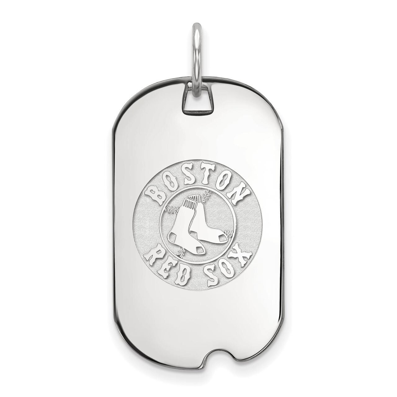 Boston Red Sox Small Dog Tag 14k White Gold 4W027RSO, MPN: 4W027RSO, 886774845197