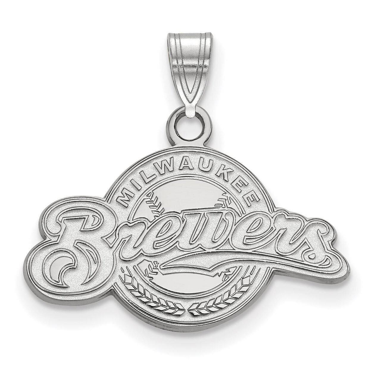 Milwaukee Brewers Small Pendant 14k White Gold 4W028BRE, MPN: 4W028BRE, 886774845463