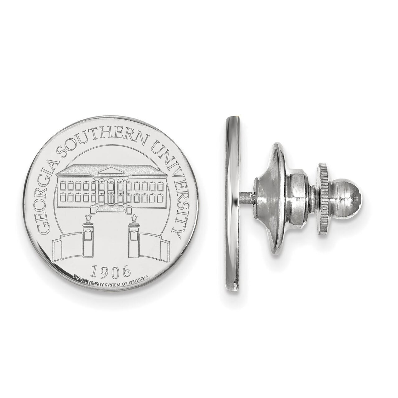 Georgia Southern University Crest Disc Lapel Pin 14k White Gold 4W028GSU, MPN: 4W028GSU, 8867748455…