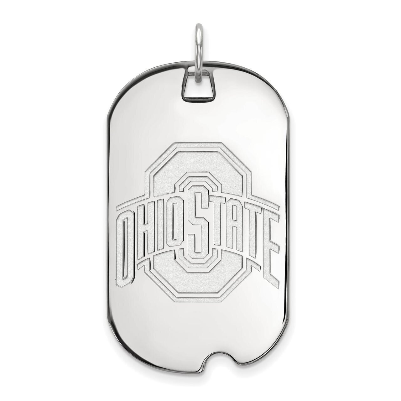 Ohio State University Large Dog Tag 14k White Gold 4W028OSU, MPN: 4W028OSU, 886774845593