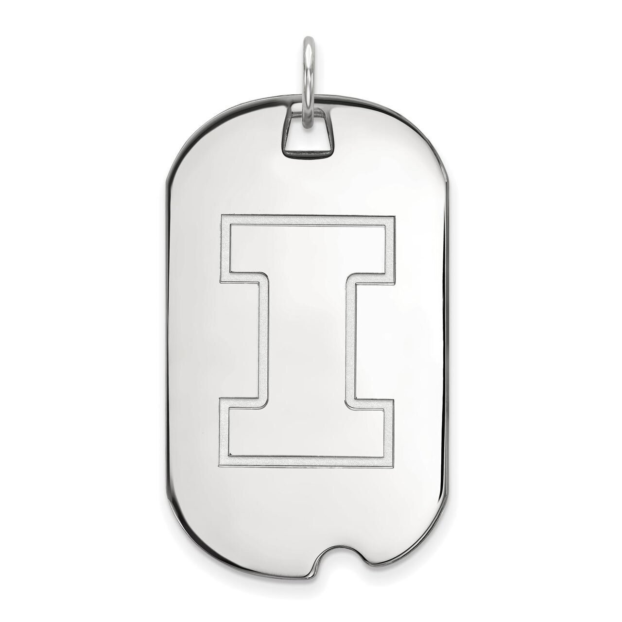 University of Illinois Large Dog Tag 14k White Gold 4W028UIL, MPN: 4W028UIL, 886774845715