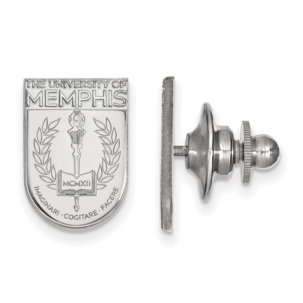 University of Memphis Crest Lapel Pin 14k White Gold 4W028UMP, MPN: 4W028UMP, 886774845746