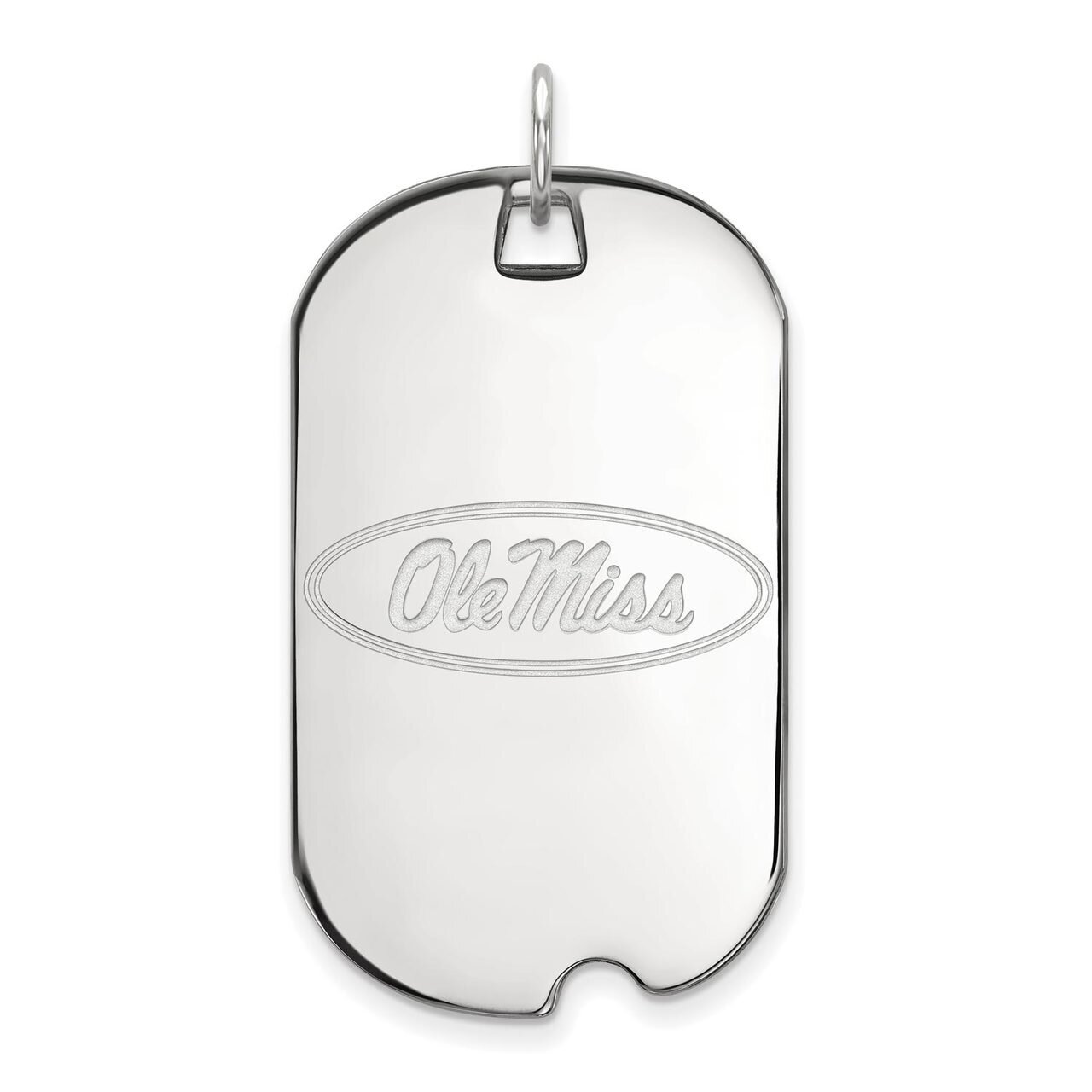 University of Mississippi Large Dog Tag 14k White Gold 4W028UMS, MPN: 4W028UMS, 886774845753