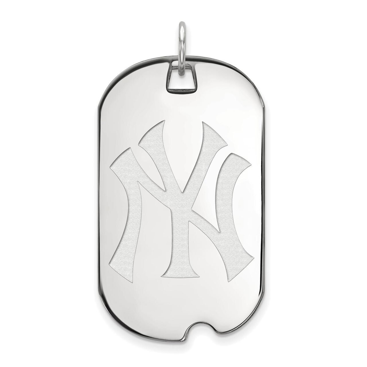 New York Yankees Large Dog Tag 14k White Gold 4W028YAN, MPN: 4W028YAN, 886774845821