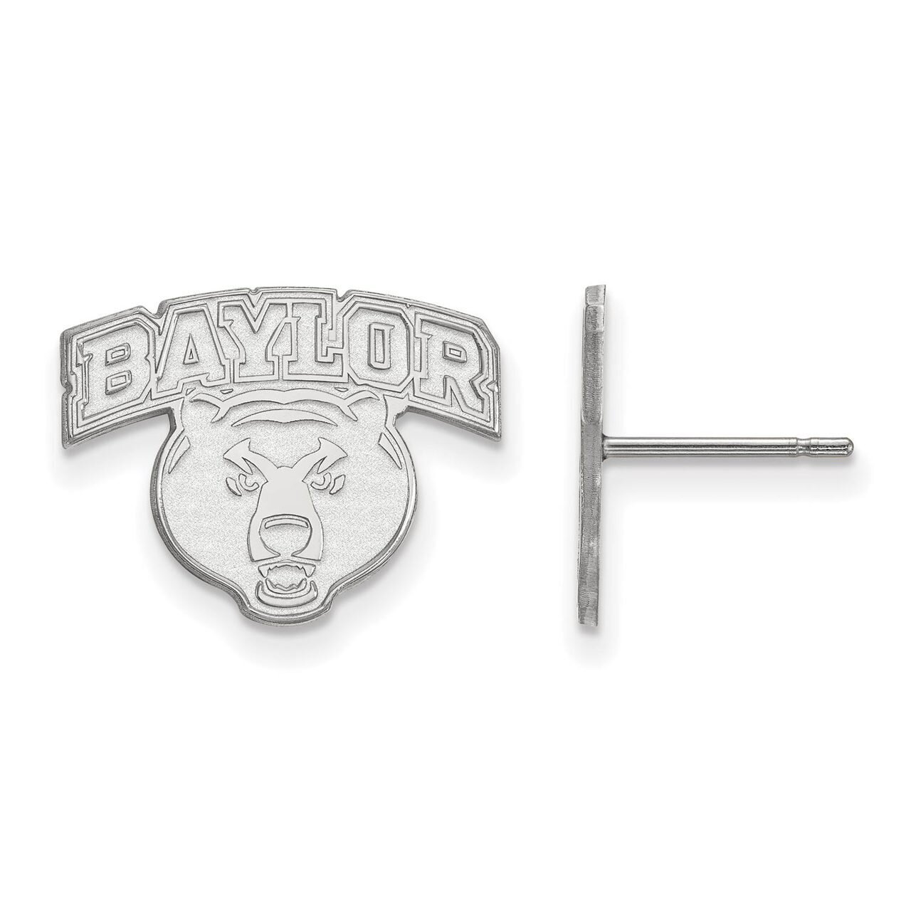 Baylor University Small Post Earring 14k White Gold 4W029BU, MPN: 4W029BU, 886774845845