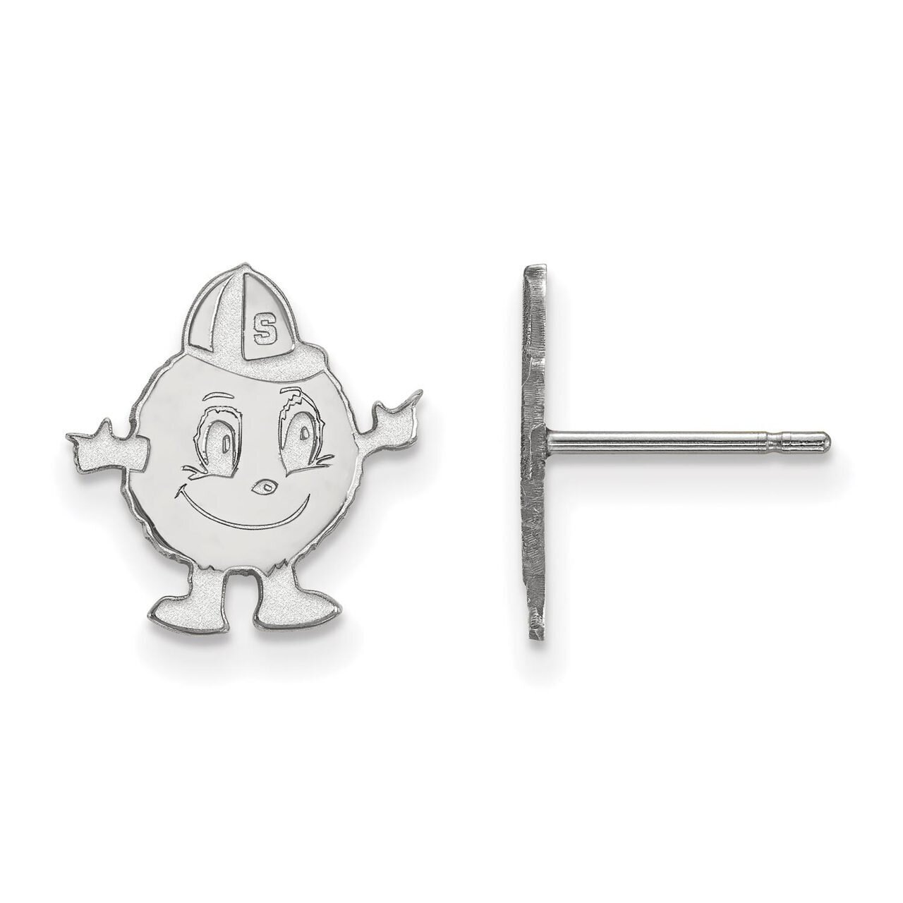 Syracuse University Small Post Earring 14k White Gold 4W029SYU, MPN: 4W029SYU, 886774845876