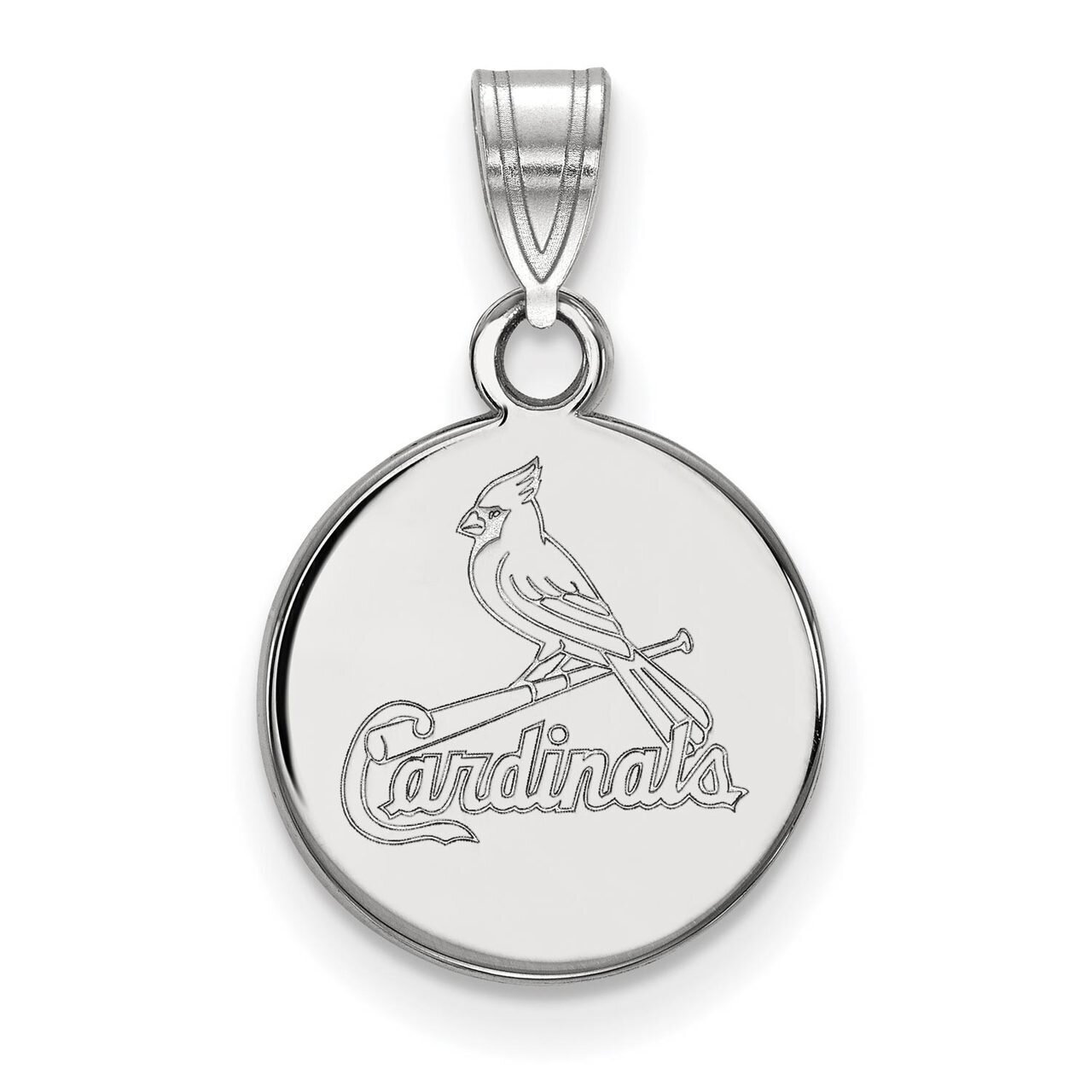 Saint Louis Cardinals Small Disc Pendant 14k White Gold 4W035CRD, MPN: 4W035CRD, 886774846552