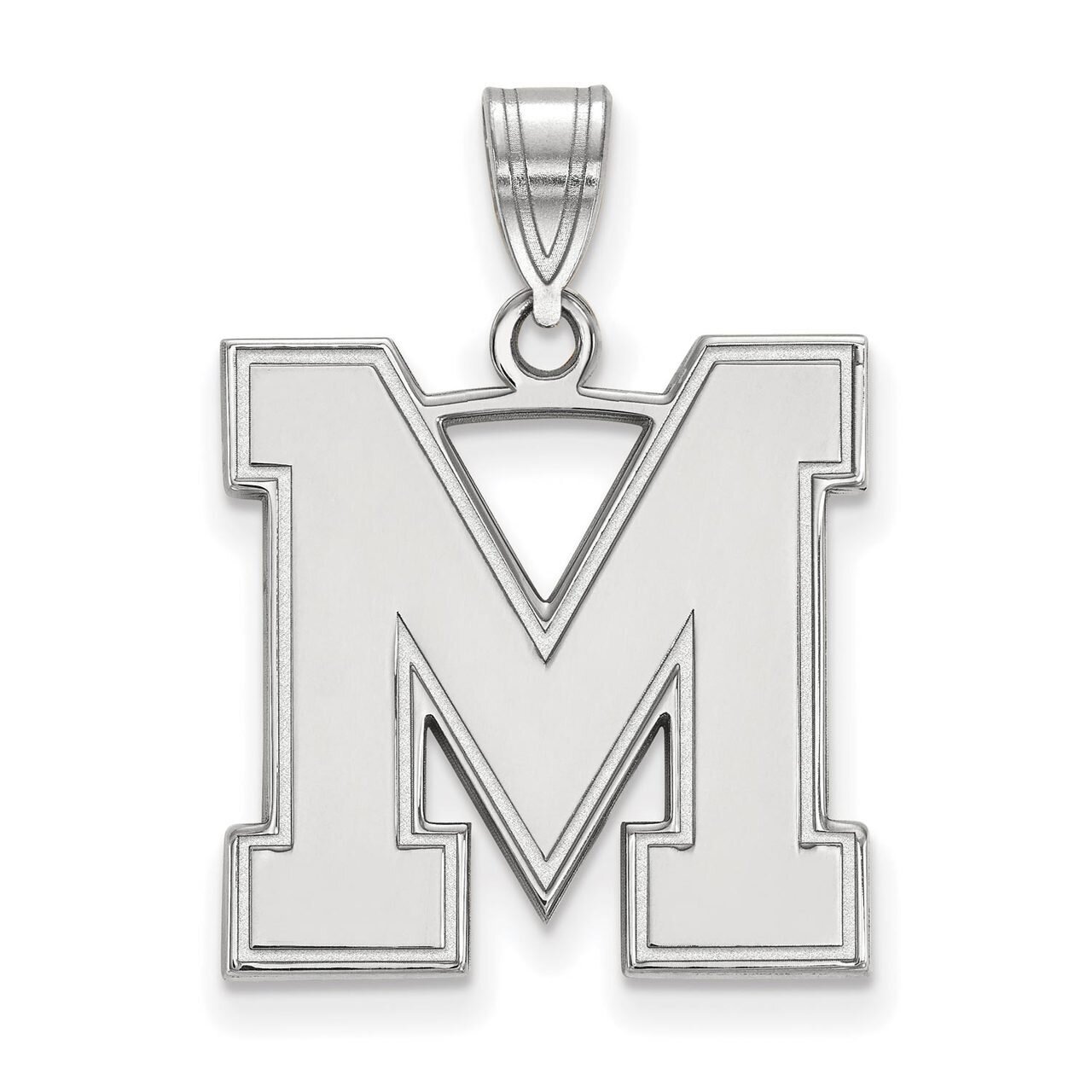 University of Memphis Large Pendant 14k White Gold 4W036UMP, MPN: 4W036UMP, 886774846781