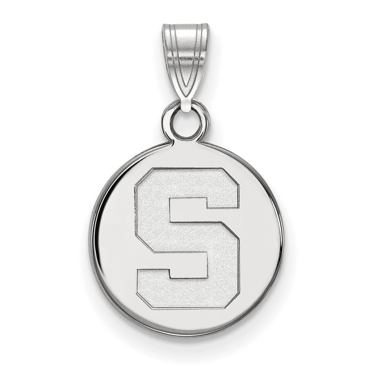 Michigan State University Small Disc Pendant 14k White Gold 4W037MIS, MPN: 4W037MIS, 886774846897