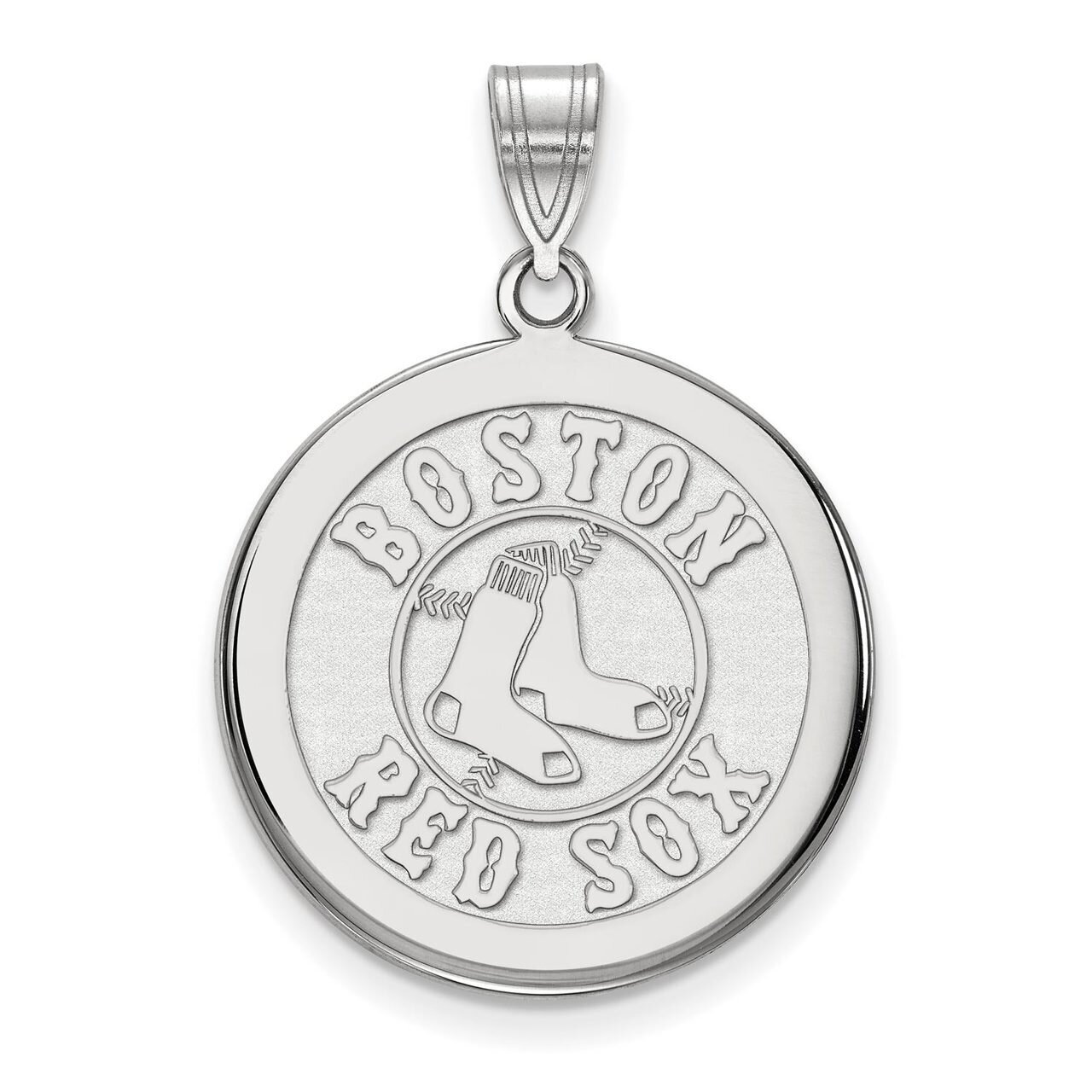 Boston Red Sox Large Disc Pendant 14k White Gold 4W041RSO, MPN: 4W041RSO, 886774847924