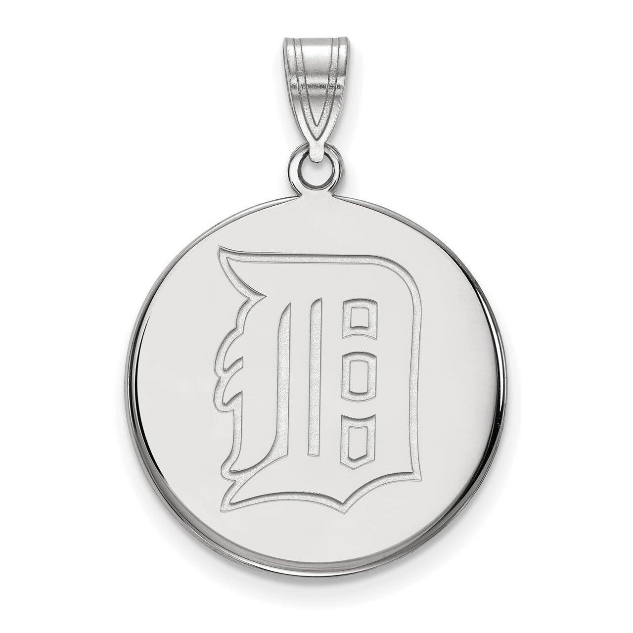 Detroit Tigers Large Disc Pendant 14k White Gold 4W041TIG, MPN: 4W041TIG, 886774847955