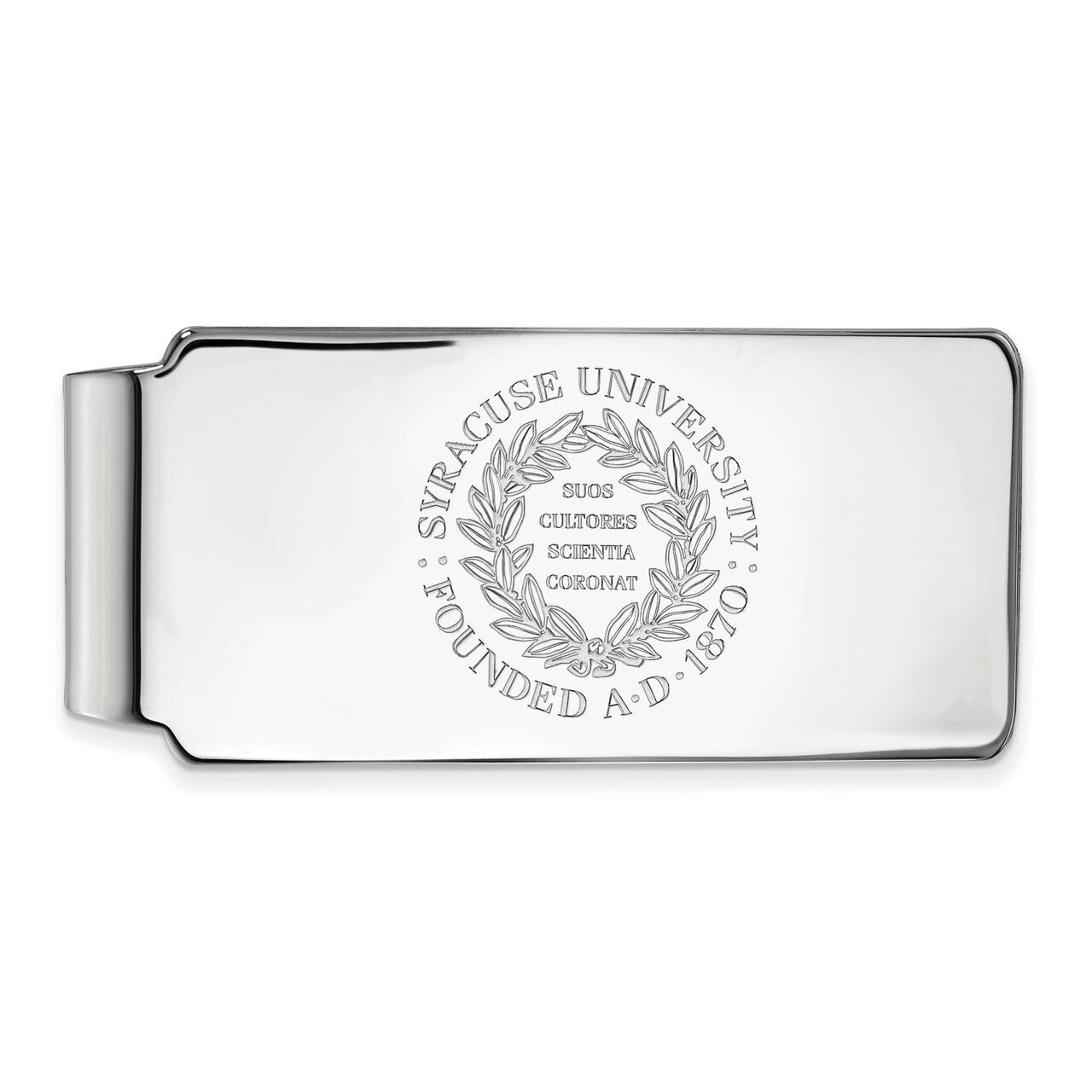 Syracuse University Money Clip Crest 14k White Gold 4W042SYU, MPN: 4W042SYU, 886774848143