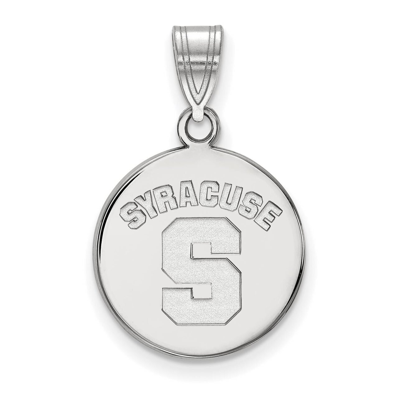 Syracuse University Medium Disc Pendant 14k White Gold 4W043SYU, MPN: 4W043SYU, 886774848433