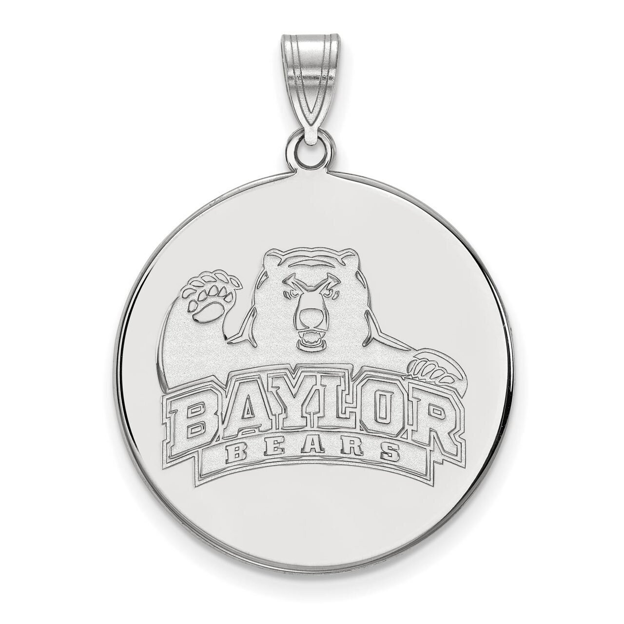 Baylor University x-Large Disc Pendant 14k White Gold 4W044BU, MPN: 4W044BU, 886774848709