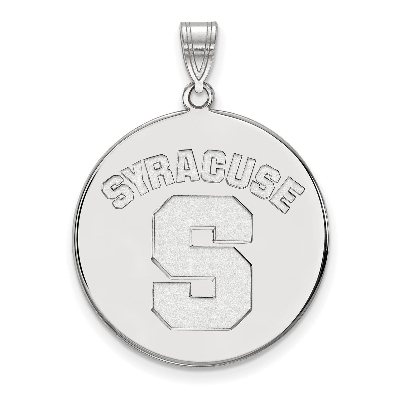 Syracuse University x-Large Disc Pendant 14k White Gold 4W044SYU, MPN: 4W044SYU, 886774848846