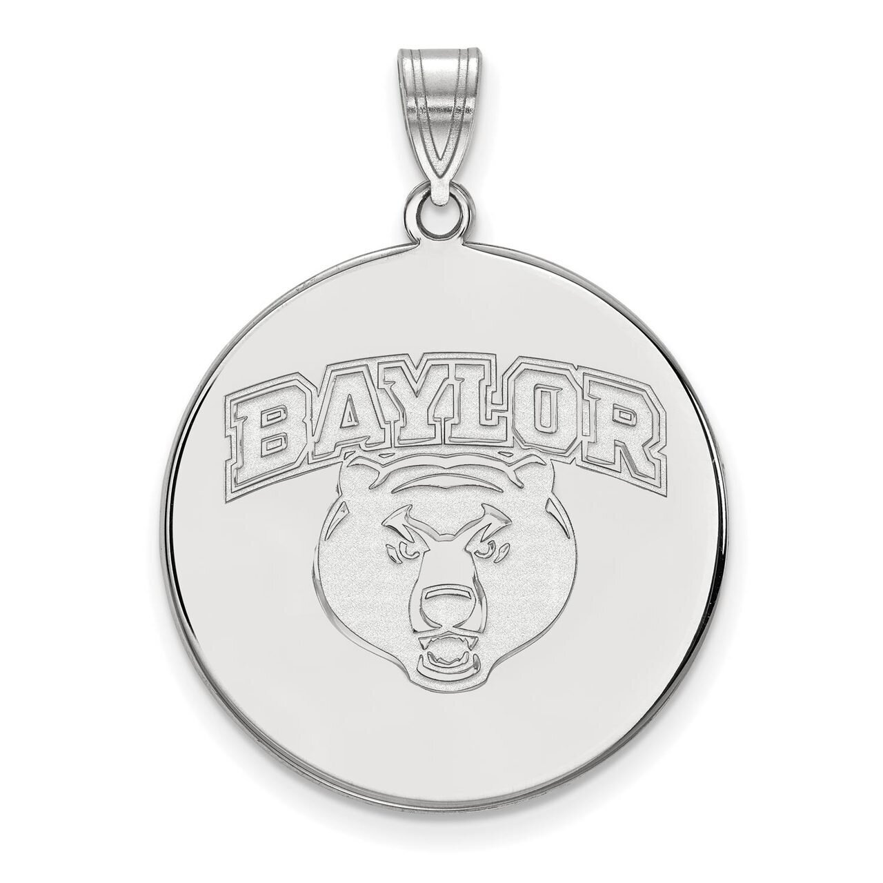Baylor University x-Large Disc Pendant 14k White Gold 4W046BU, MPN: 4W046BU, 886774849461