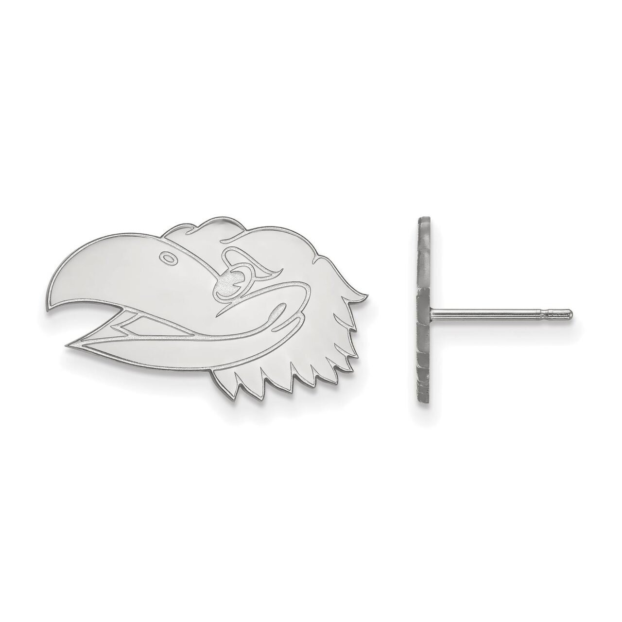 University of Kansas Small Post Earring 14k White Gold 4W046UKS, MPN: 4W046UKS, 886774849706