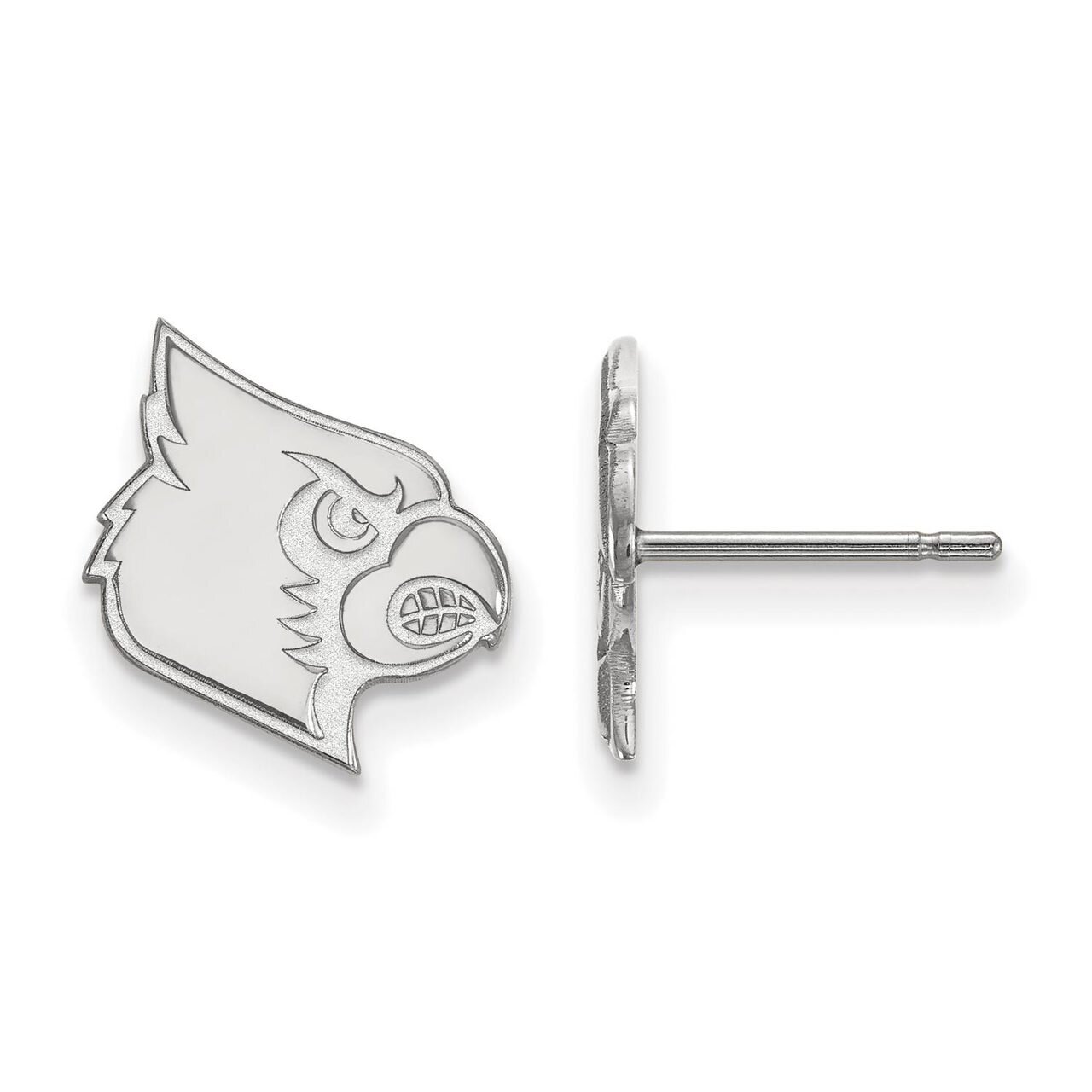 University of Louisville Small Post Earring 14k White Gold 4W046UL, MPN: 4W046UL, 886774849713