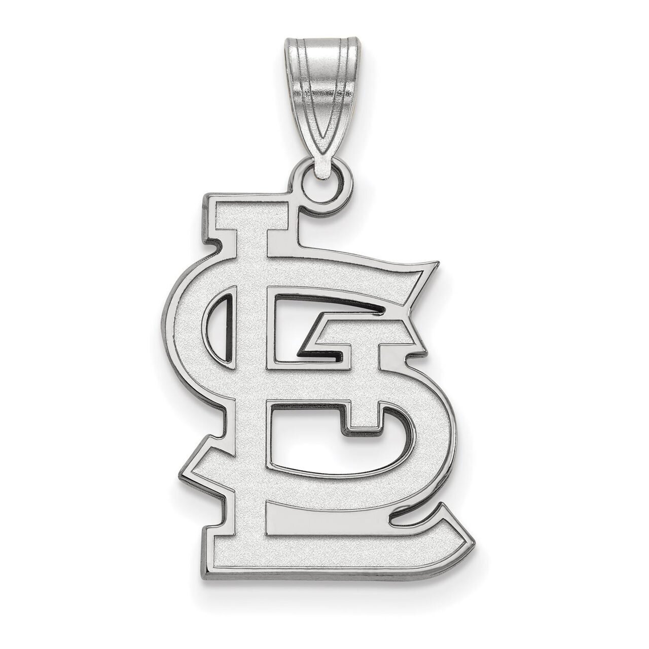 St. Louis Cardinals Pendant, 14K White - The GLD Shop