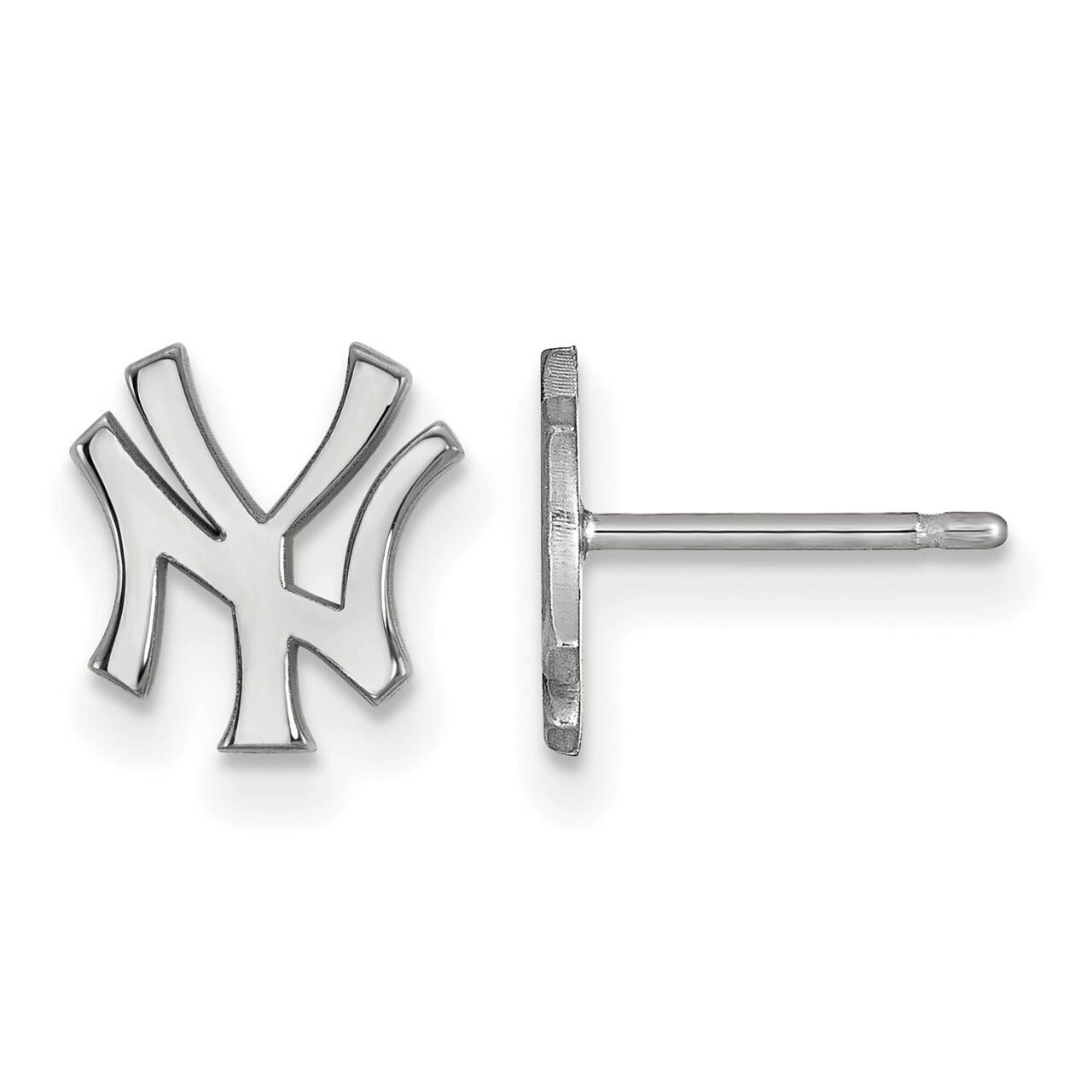 New York Yankees x-Small Post Earring 14k White Gold 4W049YAN