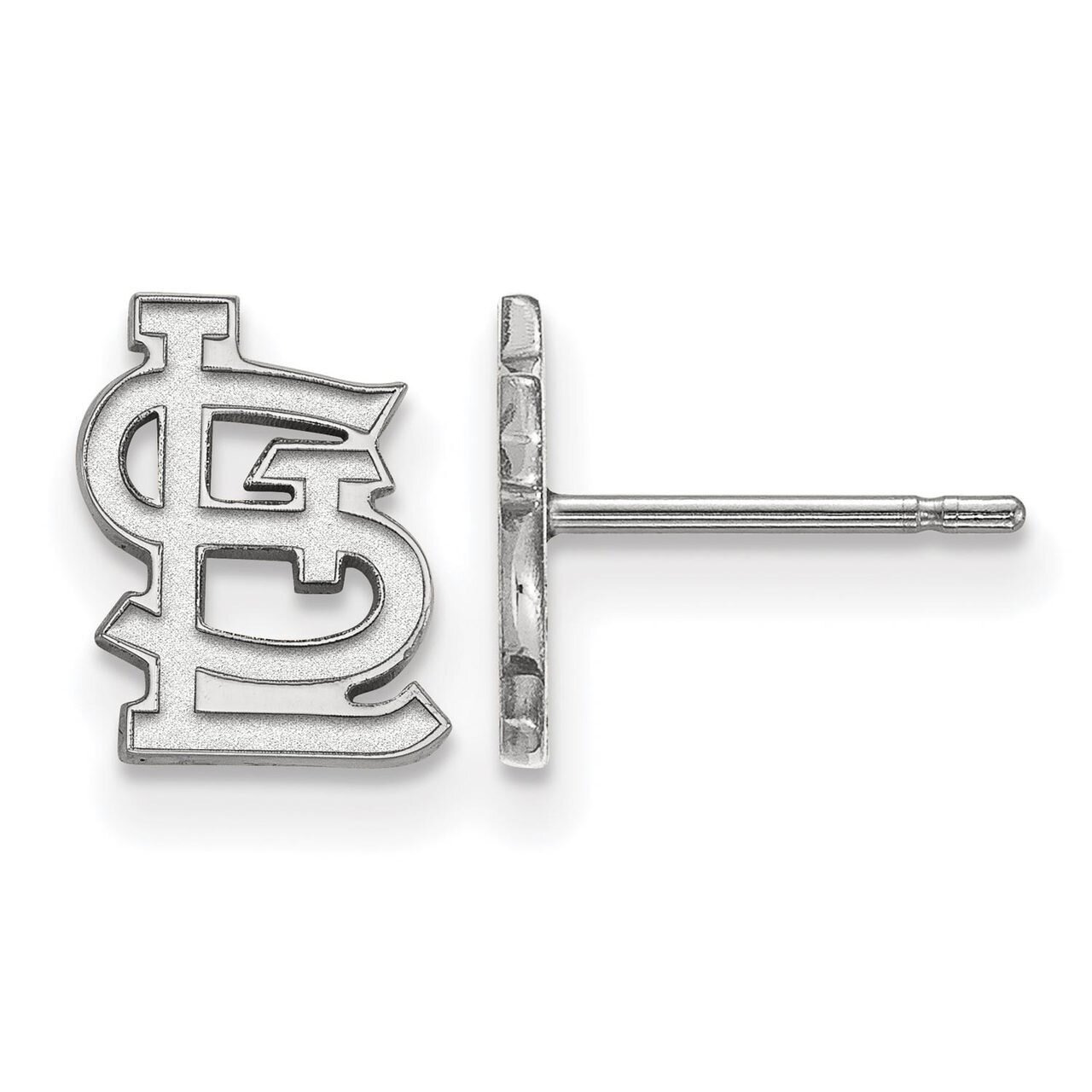 Saint Louis Cardinals x-Small Post Earring 14k White Gold 4W050CRD