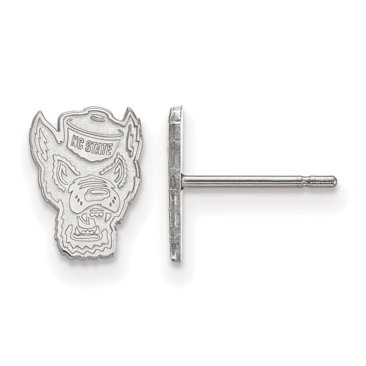 North Carolina State University x-Small Post Earring 14k White Gold 4W050NCS, MPN: 4W050NCS, 886774…
