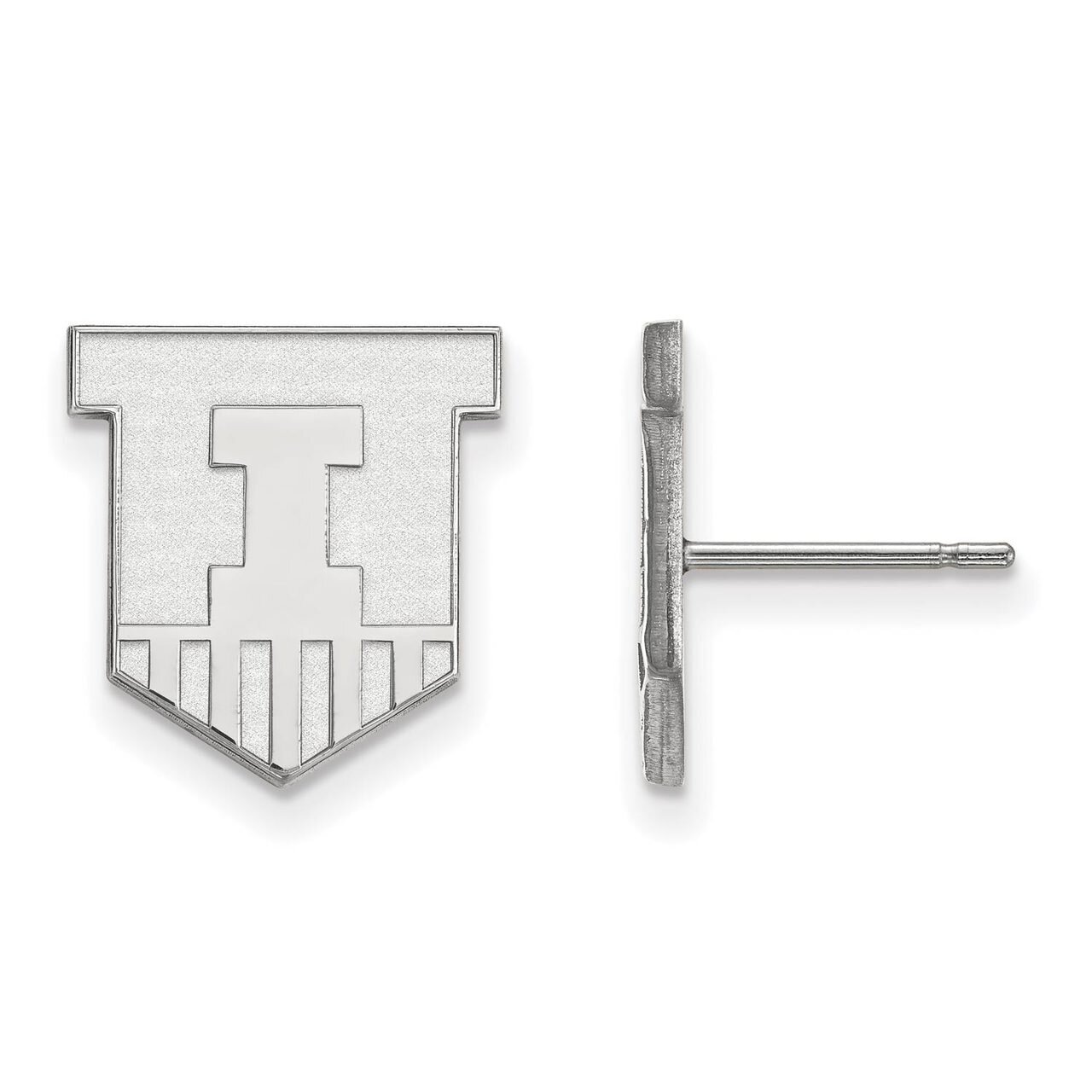 University of Illinois Small Post Earring 14k White Gold 4W050UIL, MPN: 4W050UIL, 886774850580