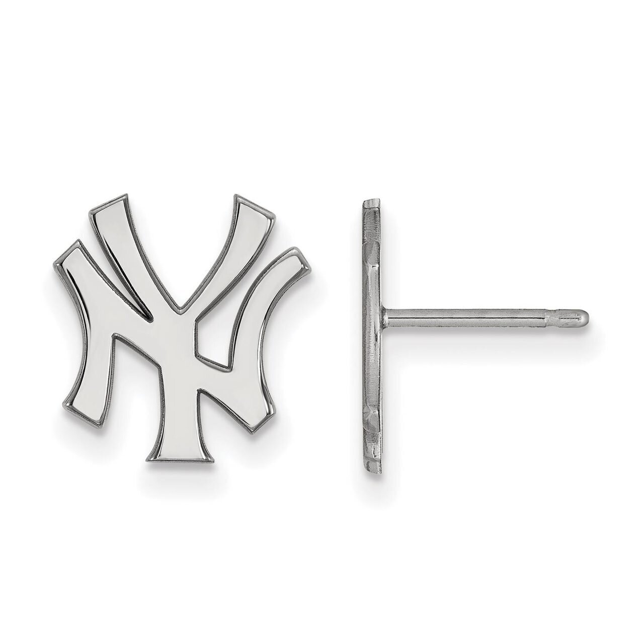 New York Yankees Small Post Earring 14k White Gold 4W050YAN, MPN: 4W050YAN, 886774850672