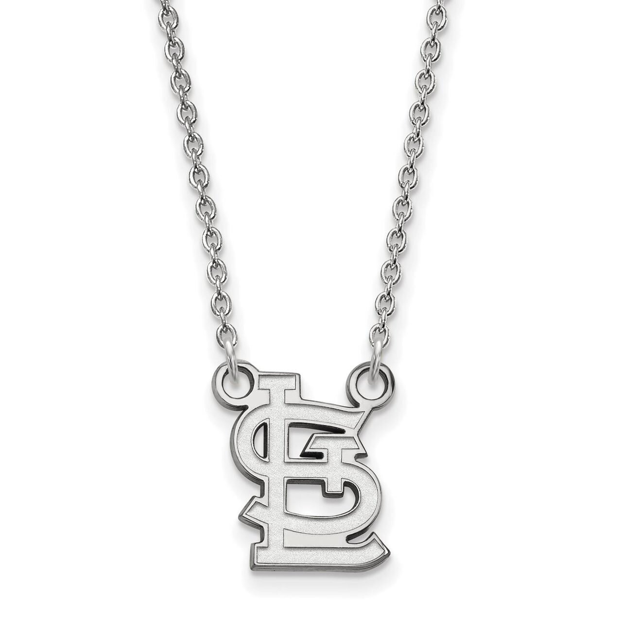 Saint Louis Cardinals Small Pendant with Chain Necklace 14k White Gold 4W052CRD-18, MPN: 4W052CRD-1…