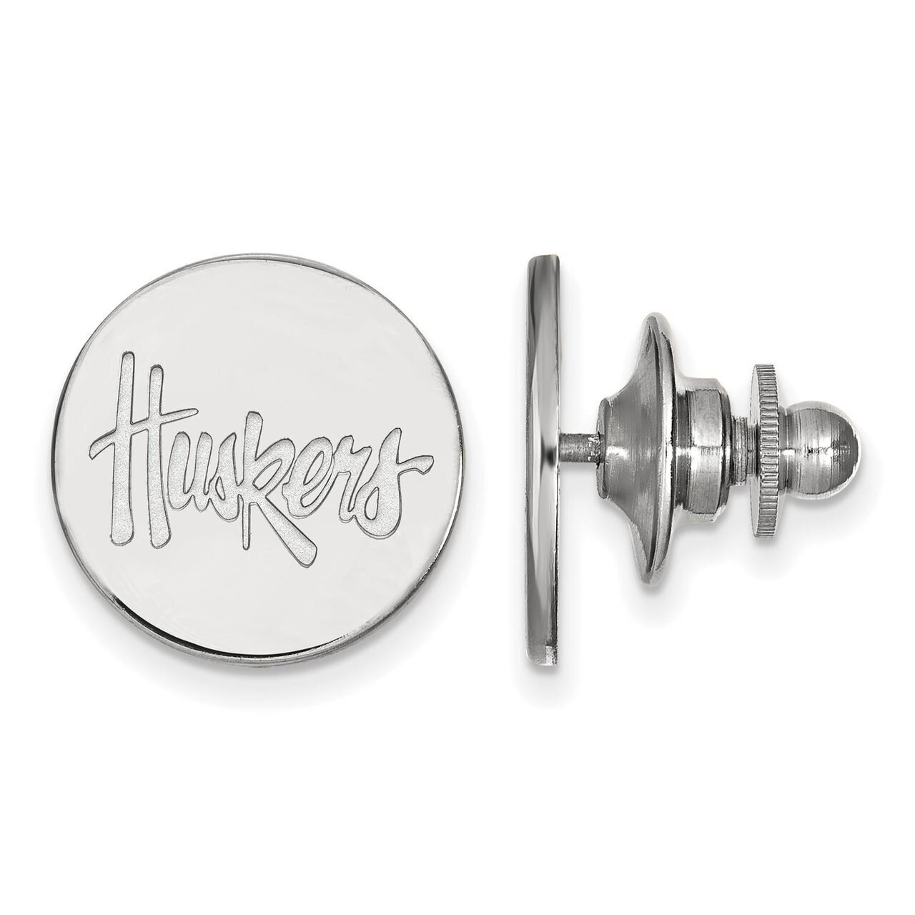 University of Nebraska Lapel Pin 14k White Gold 4W064UNE, MPN: 4W064UNE, 886774853093