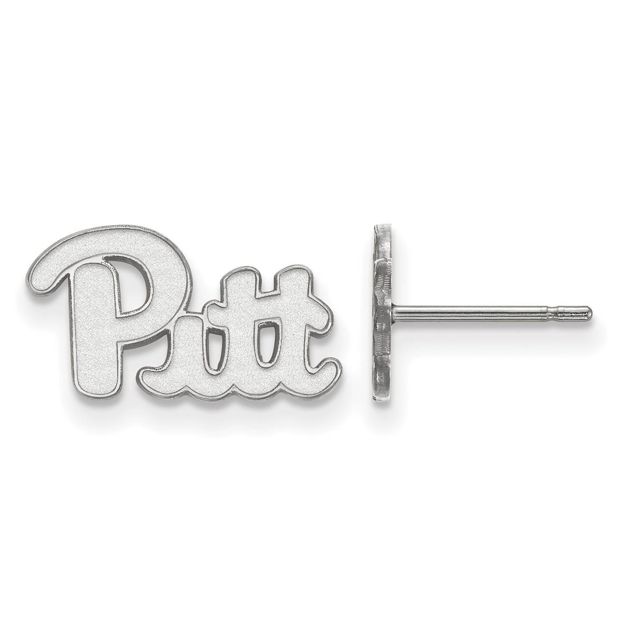 University of Pittsburgh x-Small Post Earrings 14k White Gold 4W064UPI