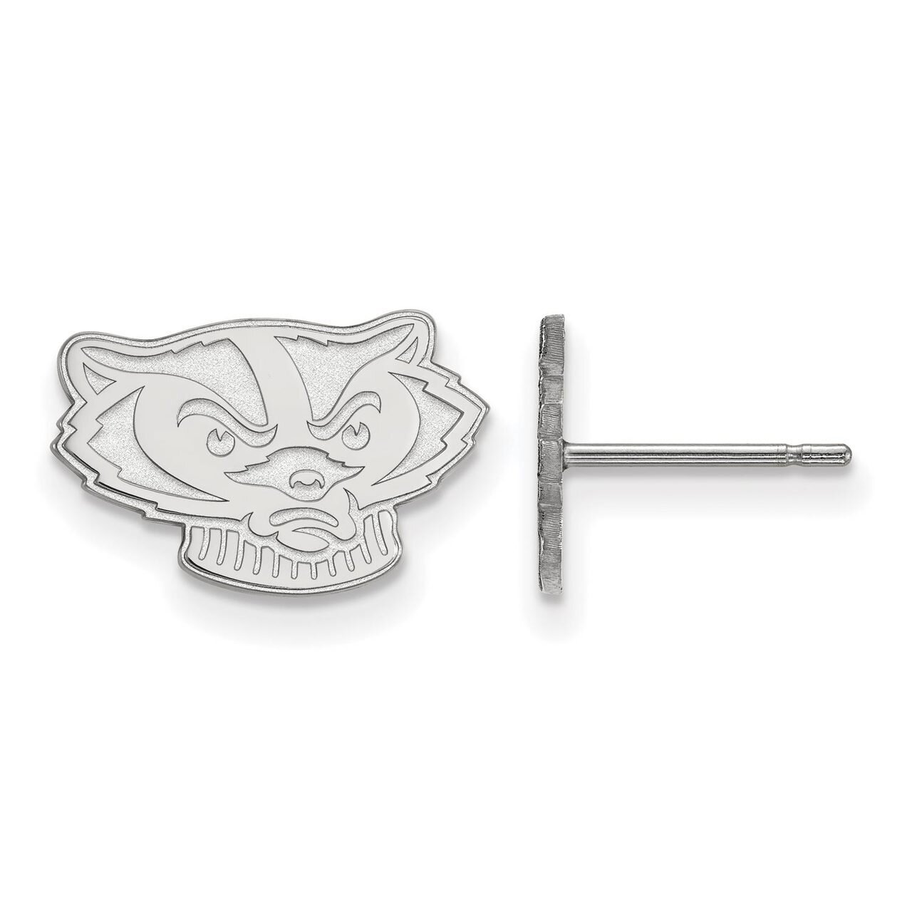 University of Wisconsin x-Small Post Earring 14k White Gold 4W064UWI, MPN: 4W064UWI, 886774853130