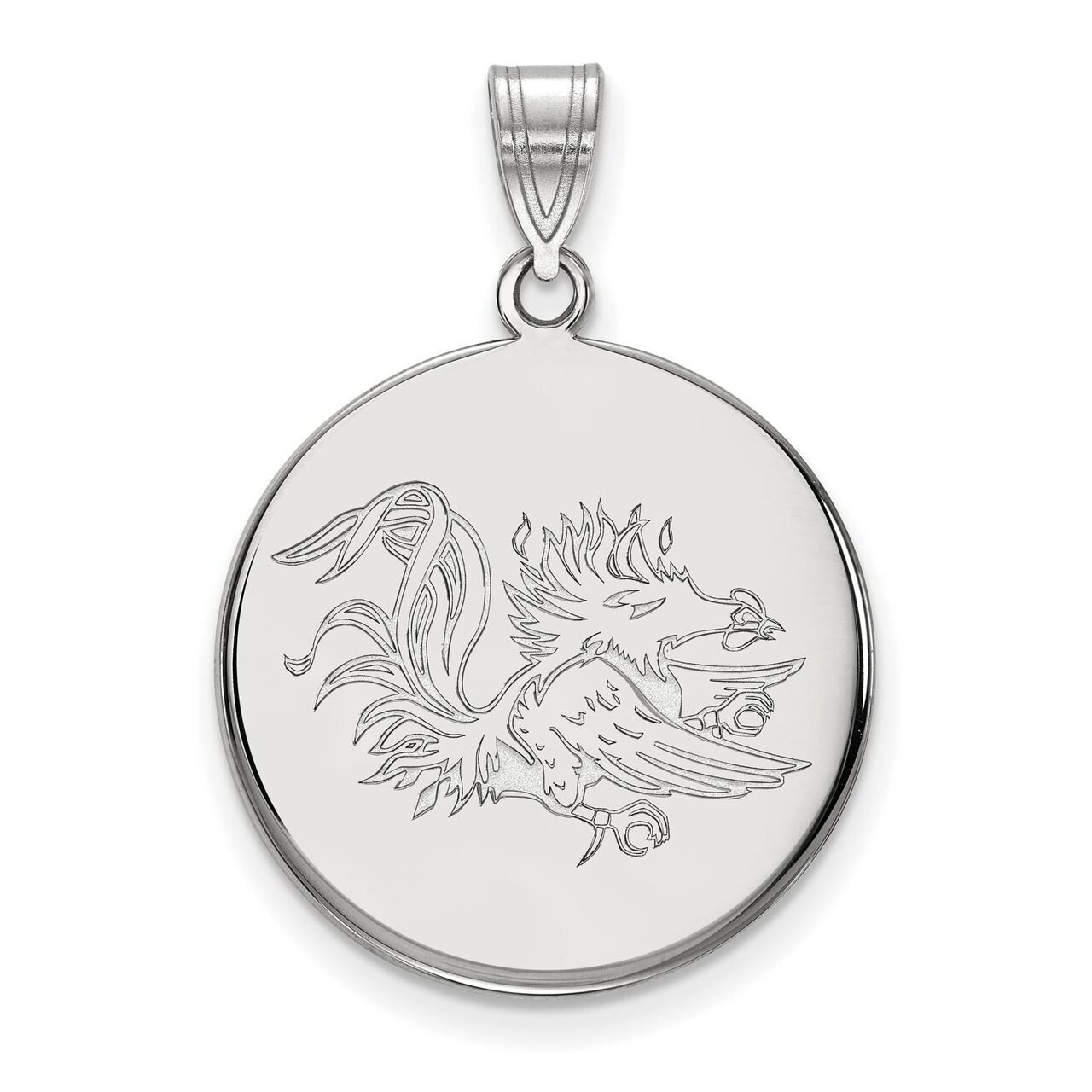 University of South Carolina Large Disc Pendant 14k White Gold 4W069USO, MPN: 4W069USO, 886774853857