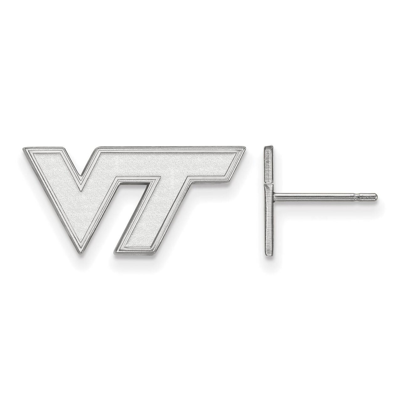 Virginia Tech x-Small Post Earring 14k White Gold 4W069VTE