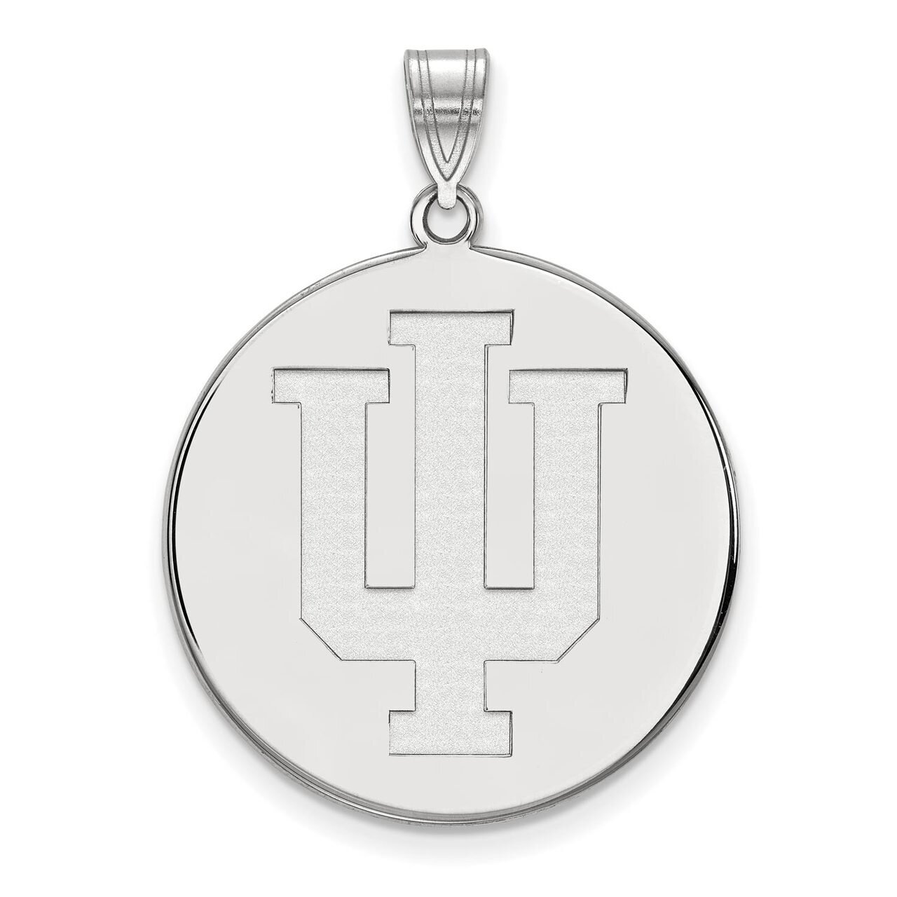 Indiana University x-Large Disc Pendant 14k White Gold 4W070IU, MPN: 4W070IU, 886774853918