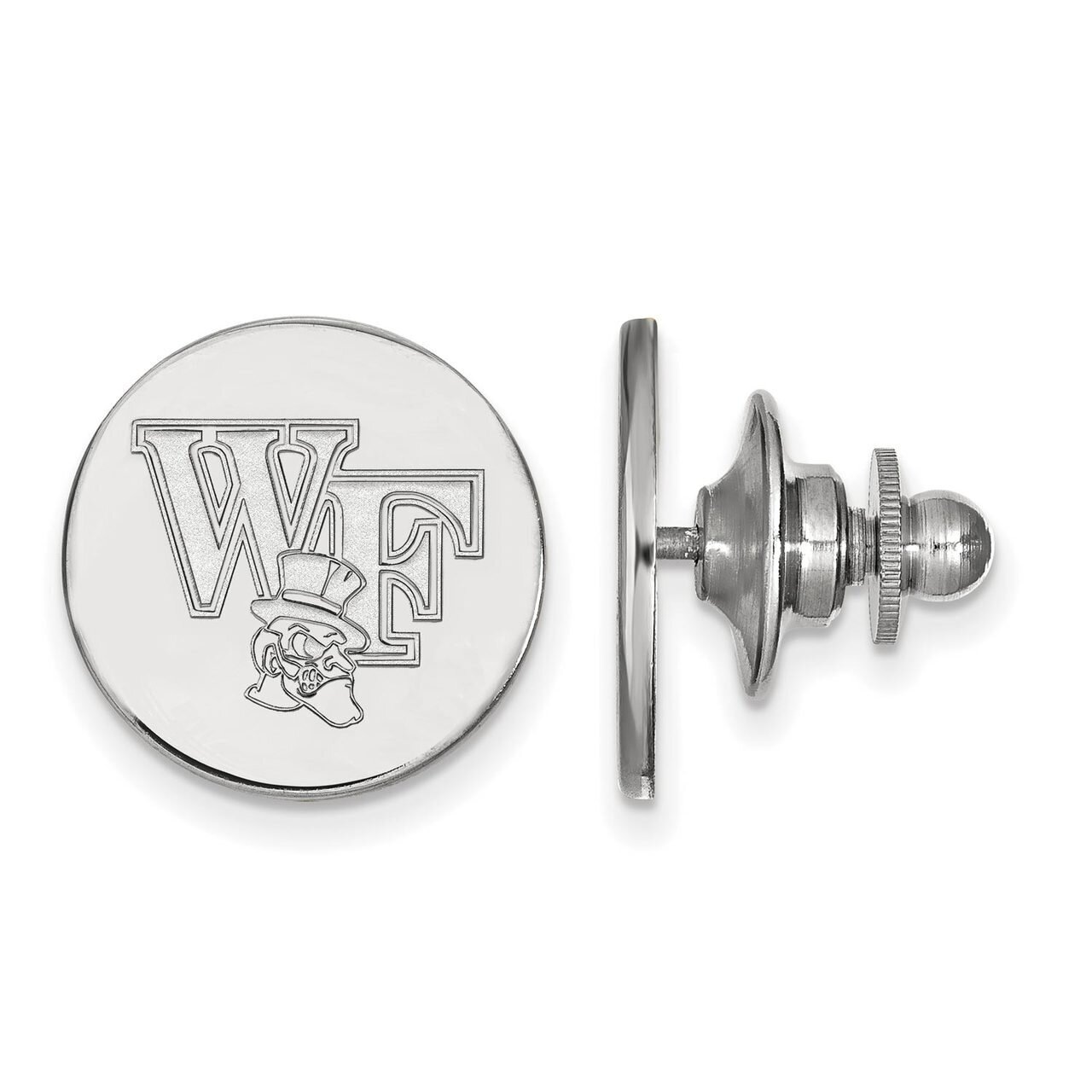 Wake Forest University Lapel Pin 14k White Gold 4W075WFU