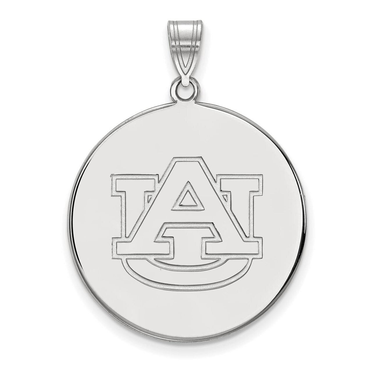 Auburn University x-Large Disc Pendant 14k White Gold 4W080AU, MPN: 4W080AU, 886774854854