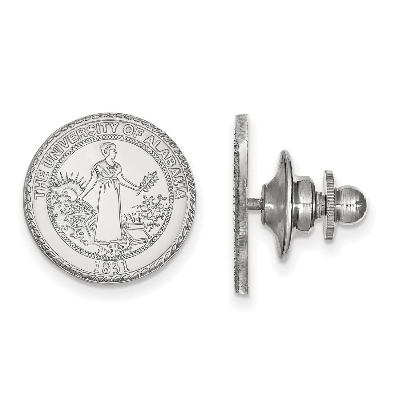 University of Alabama Crest Lapel Pin 14k White Gold 4W080UAL, MPN: 4W080UAL, 886774854885