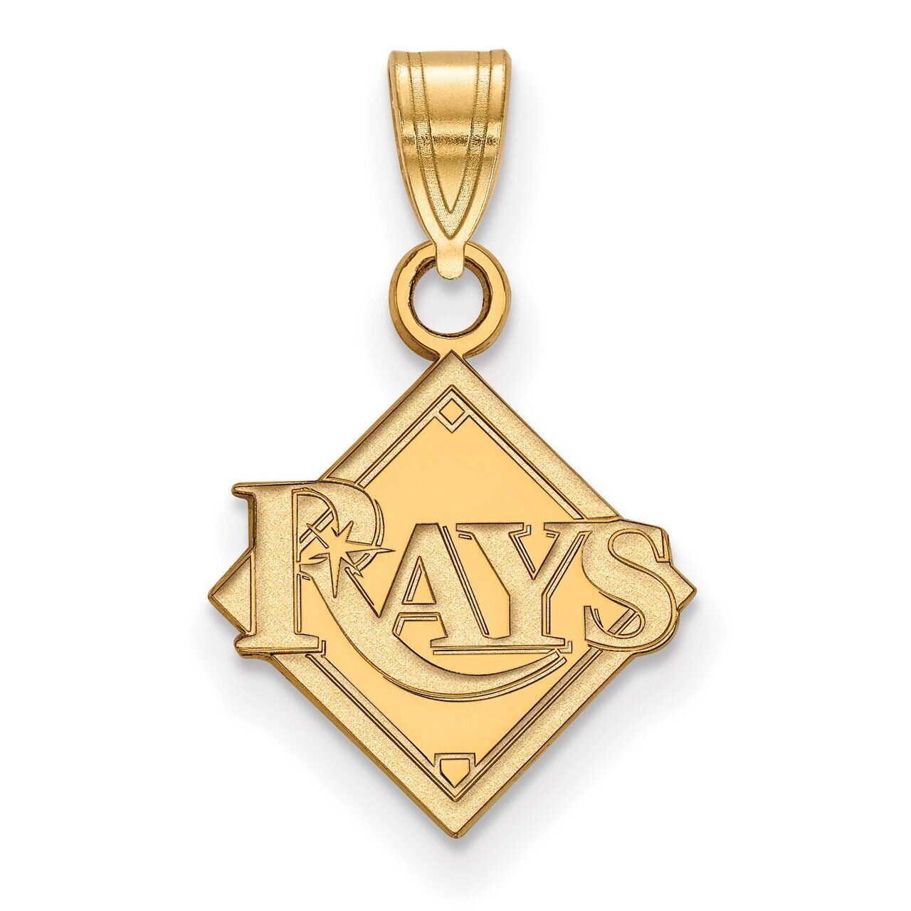 Tampa Bay Rays Small Pendant 14k Yellow Gold 4Y001DEV