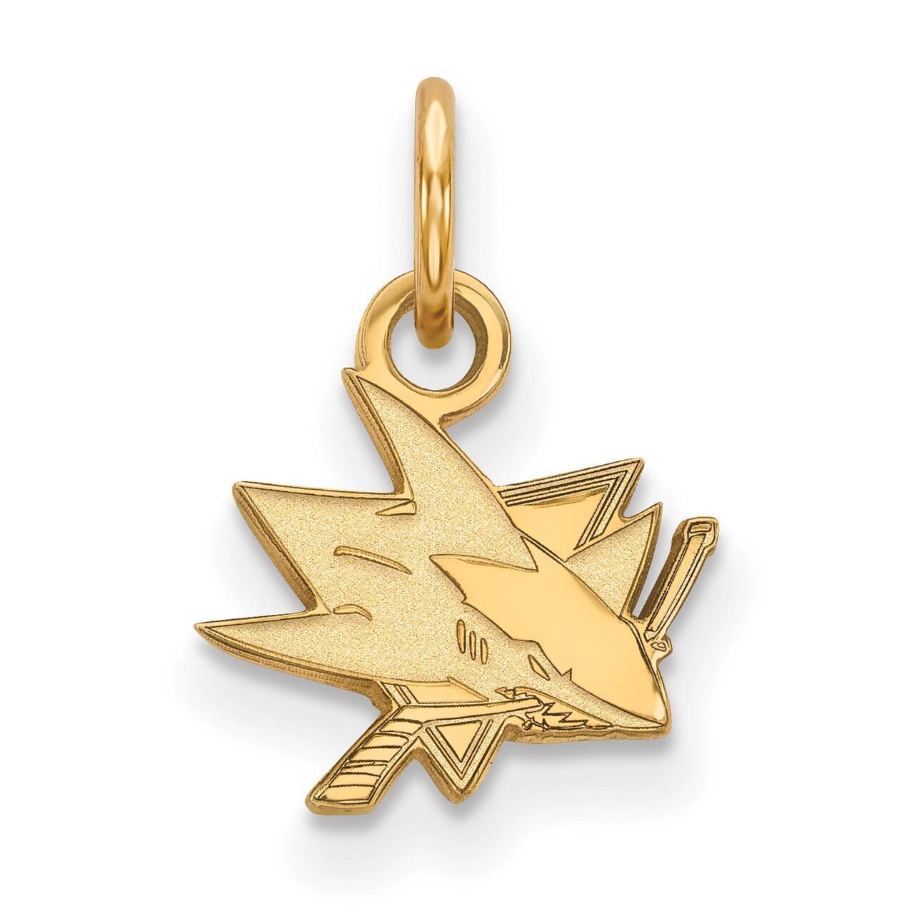 San Jose Sharks x-Small Pendant 14k Yellow Gold 4Y001SHA