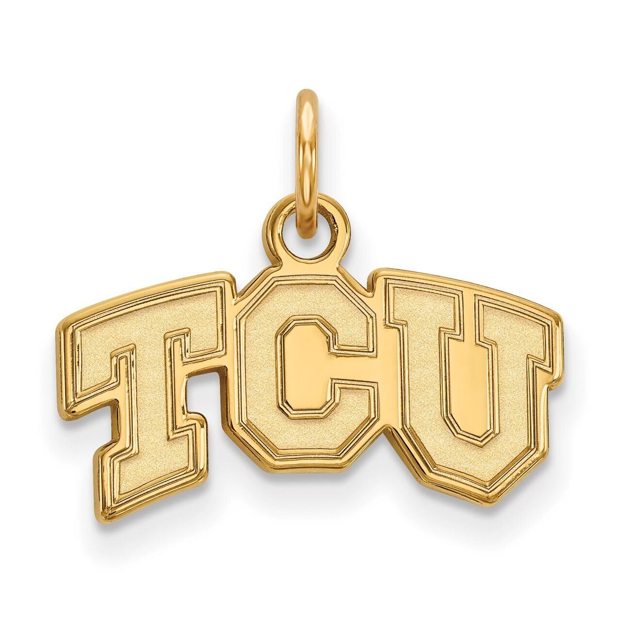 Texas Christian University x-Small Pendant 14k Yellow Gold 4Y001TCU