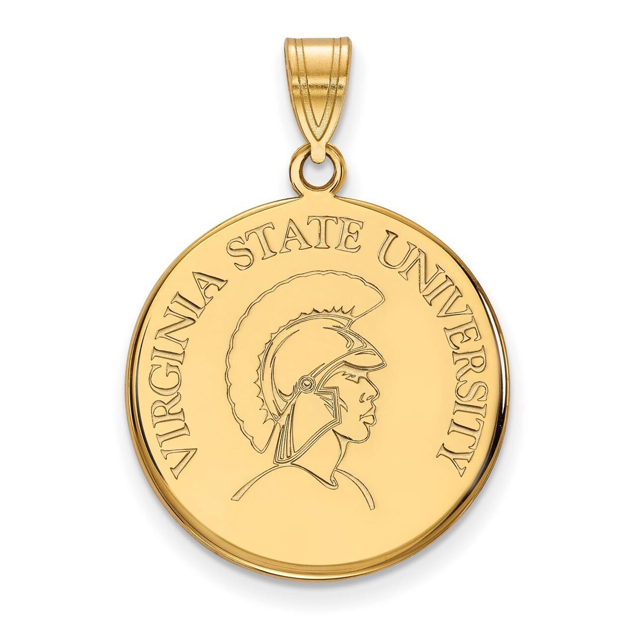 Virginia State University Large Disc Pendant 14k Yellow Gold 4Y001VAS, MPN: 4Y001VAS, 886774857725