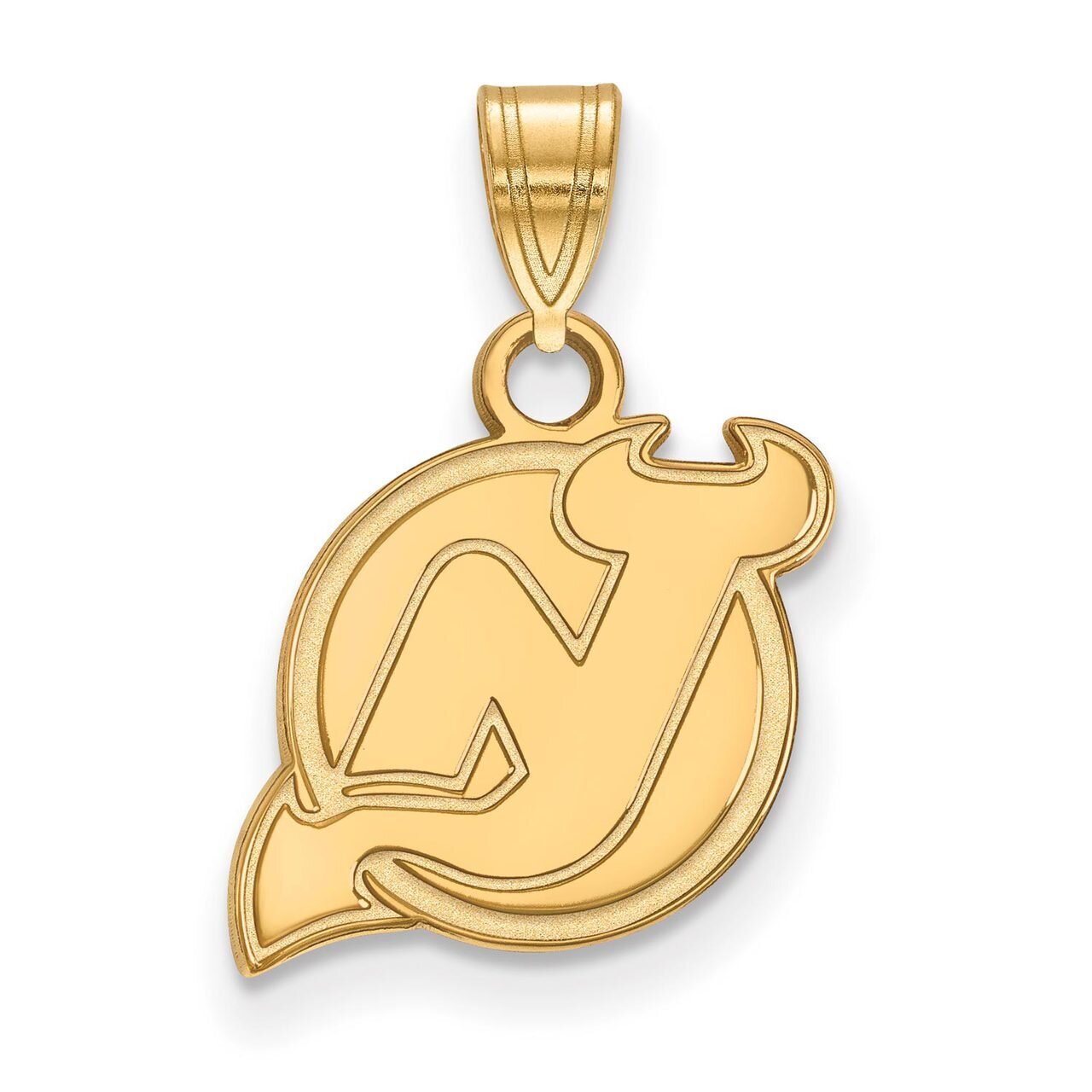 New Jersey Devils Small Pendant 14k Yellow Gold 4Y002DVL