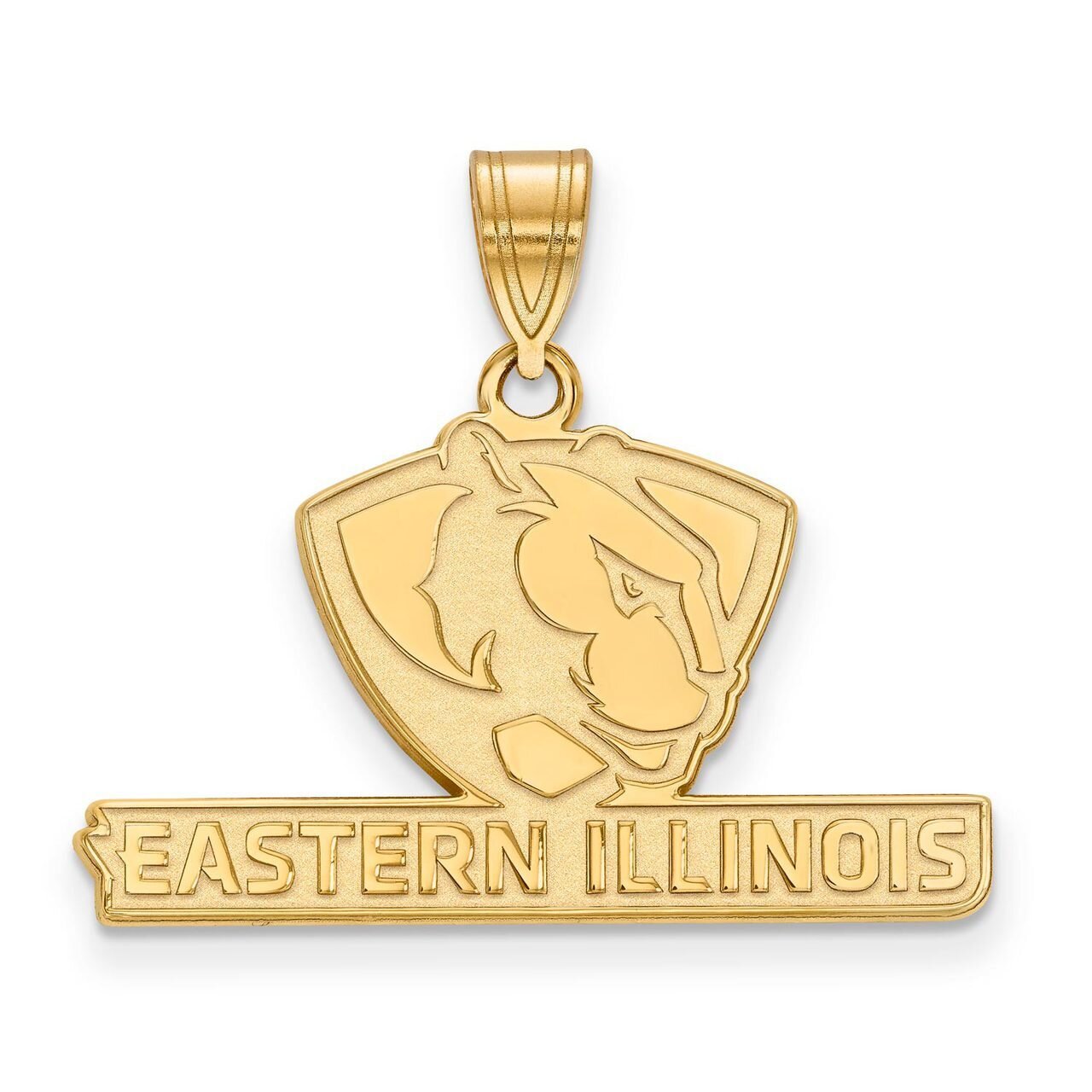 Eastern Illinois University Medium Pendant 14k Yellow Gold 4Y002EIU, MPN: 4Y002EIU, 886774858302