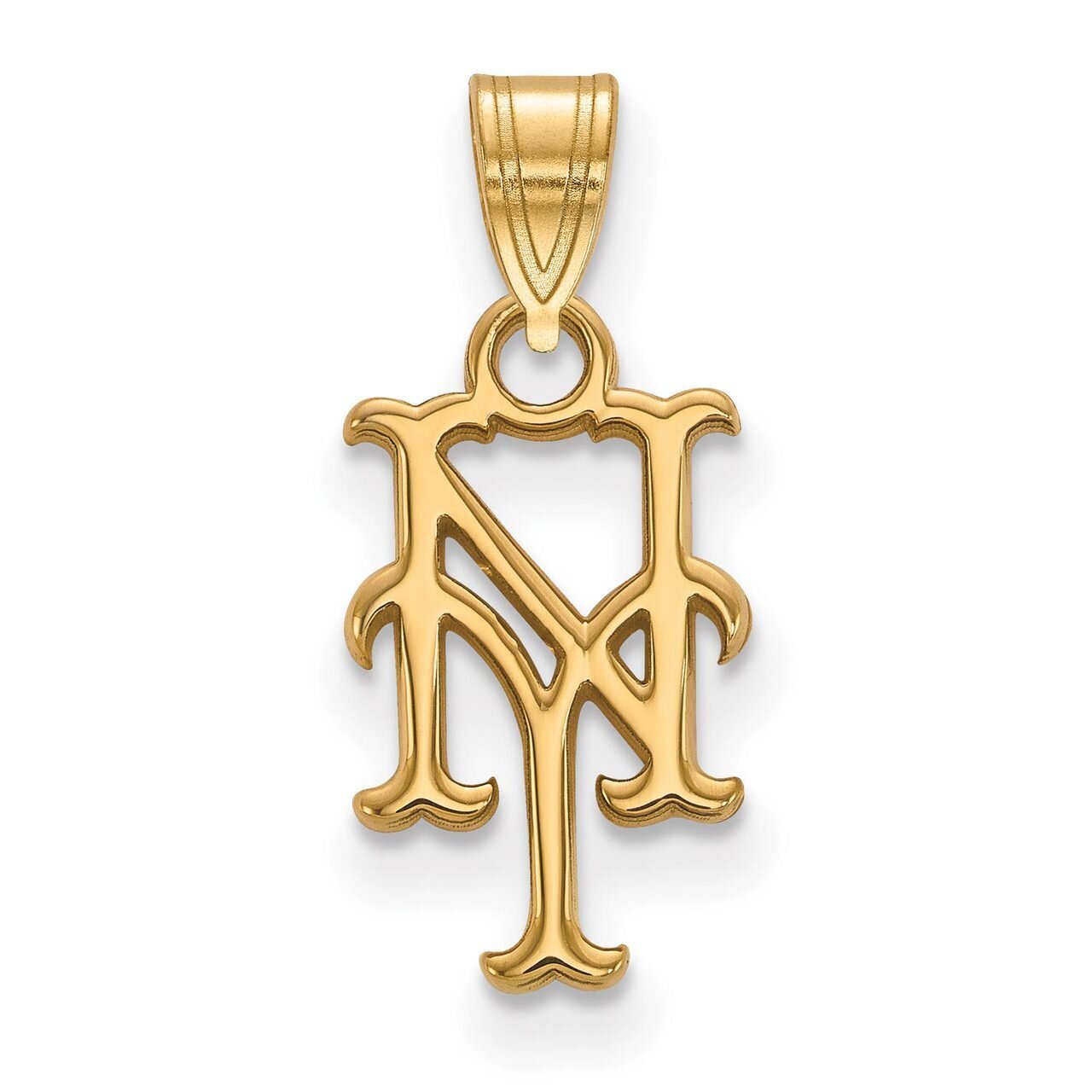 New York Mets Small Pendant 14k Yellow Gold 4Y002MET