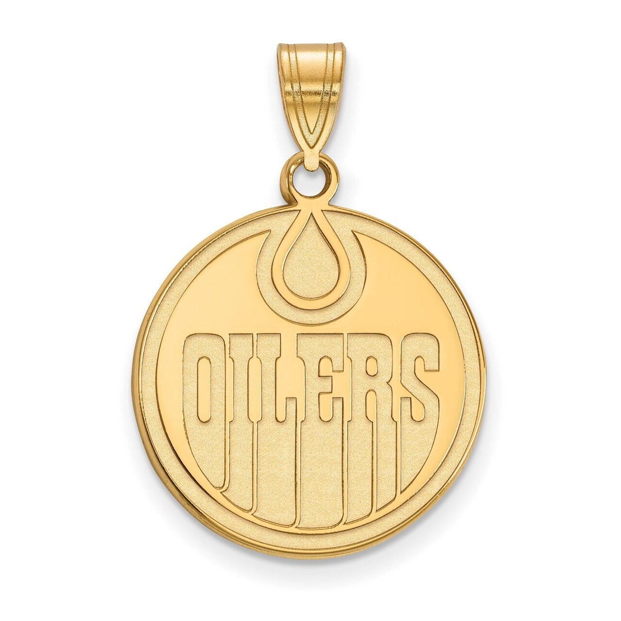 Edmonton Oilers Large Pendant 14k Yellow Gold 4Y002OIL