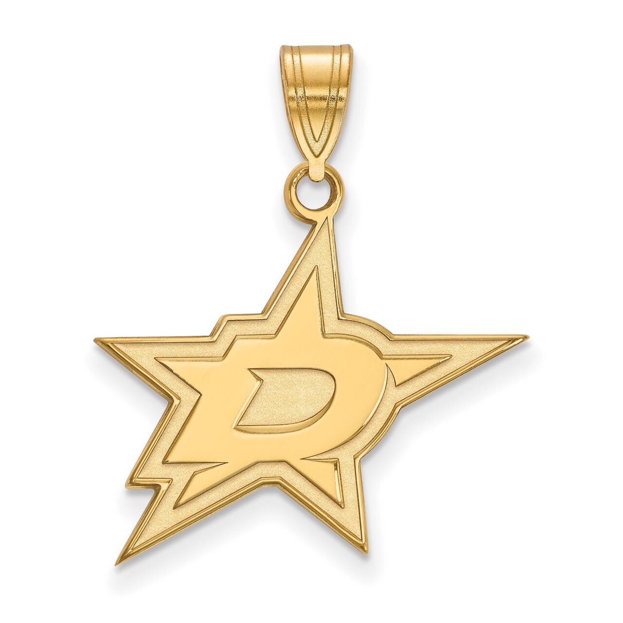 Dallas Stars Large Pendant 14k Yellow Gold 4Y002STA, MPN: 4Y002STA, 886774738475