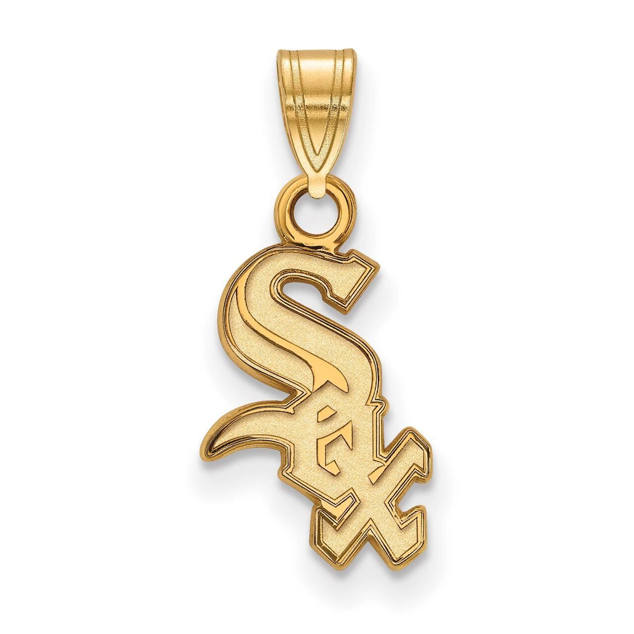 Chicago White Sox Small Pendant 14k Yellow Gold 4Y002WHI