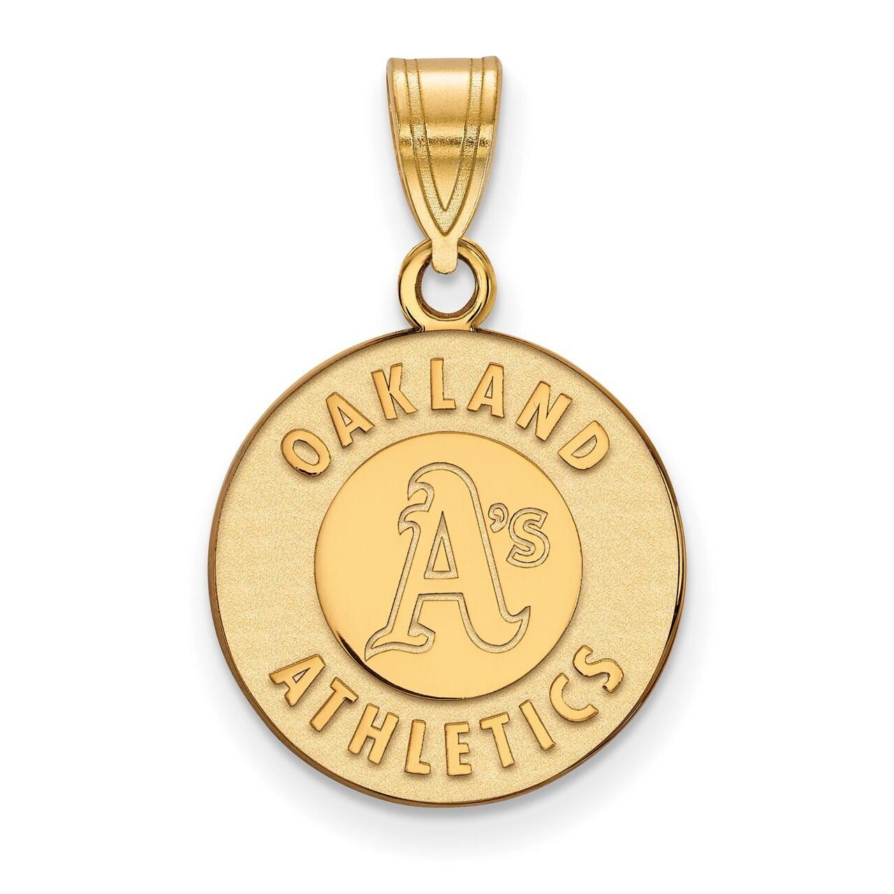 Oakland Athletics Medium Pendant 14k Yellow Gold 4Y003ATH